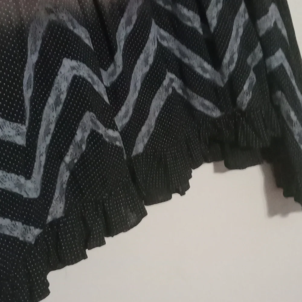 Intimately Free People mini dress Brown/Black Slip Dress - Voile Trapeze - Picture 7 of 16